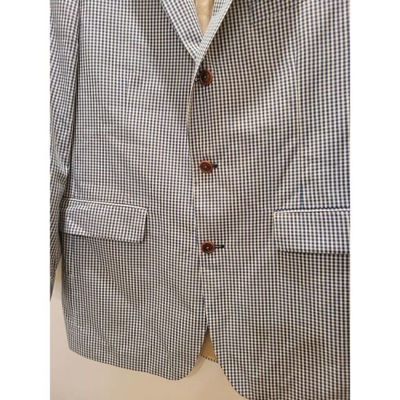 Orvis Men's Plaid Blazer Size 42L - Picture 4 of 9